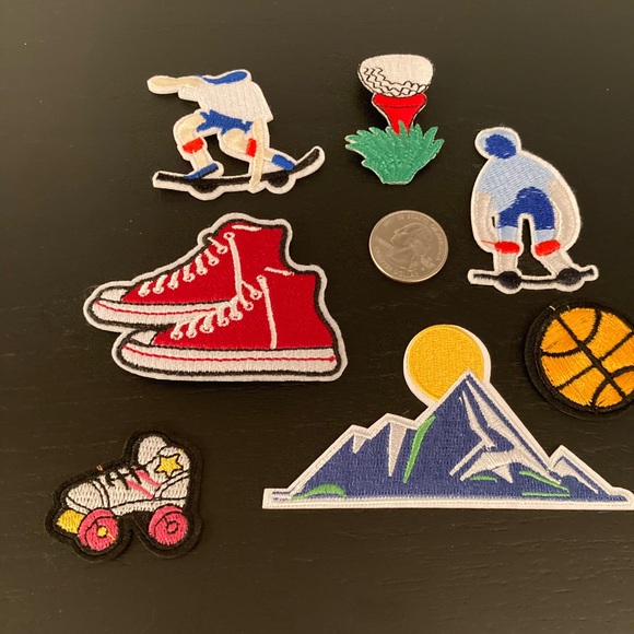 🔹NWOT🔹Bundle of Sports Iron on Patches - Picture 2 of 10